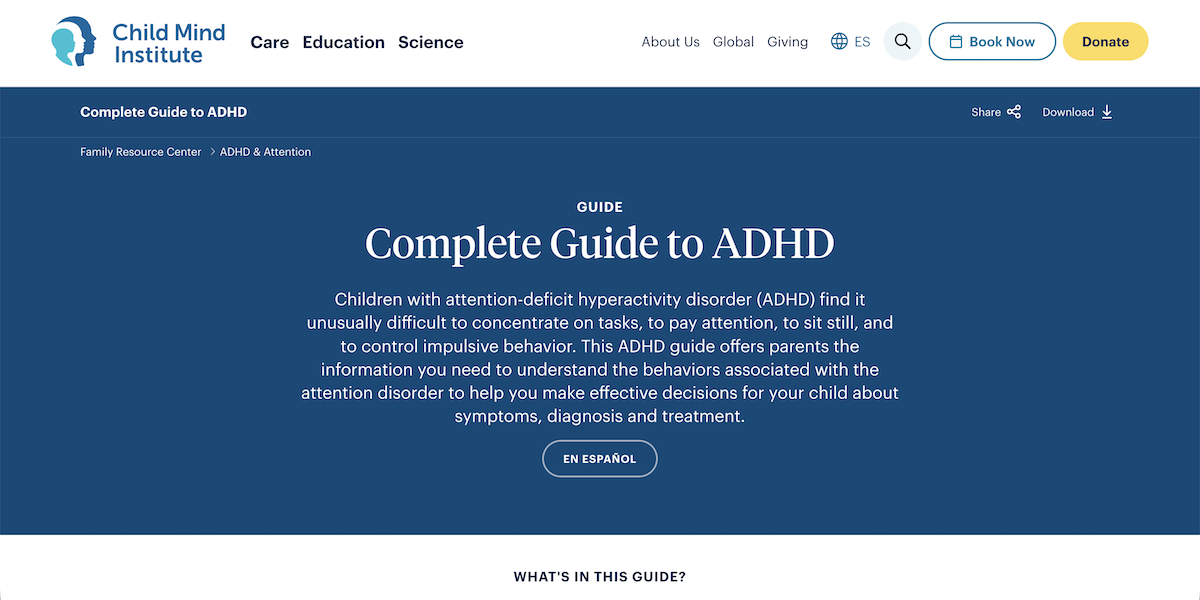 Parents Guide to ADHD