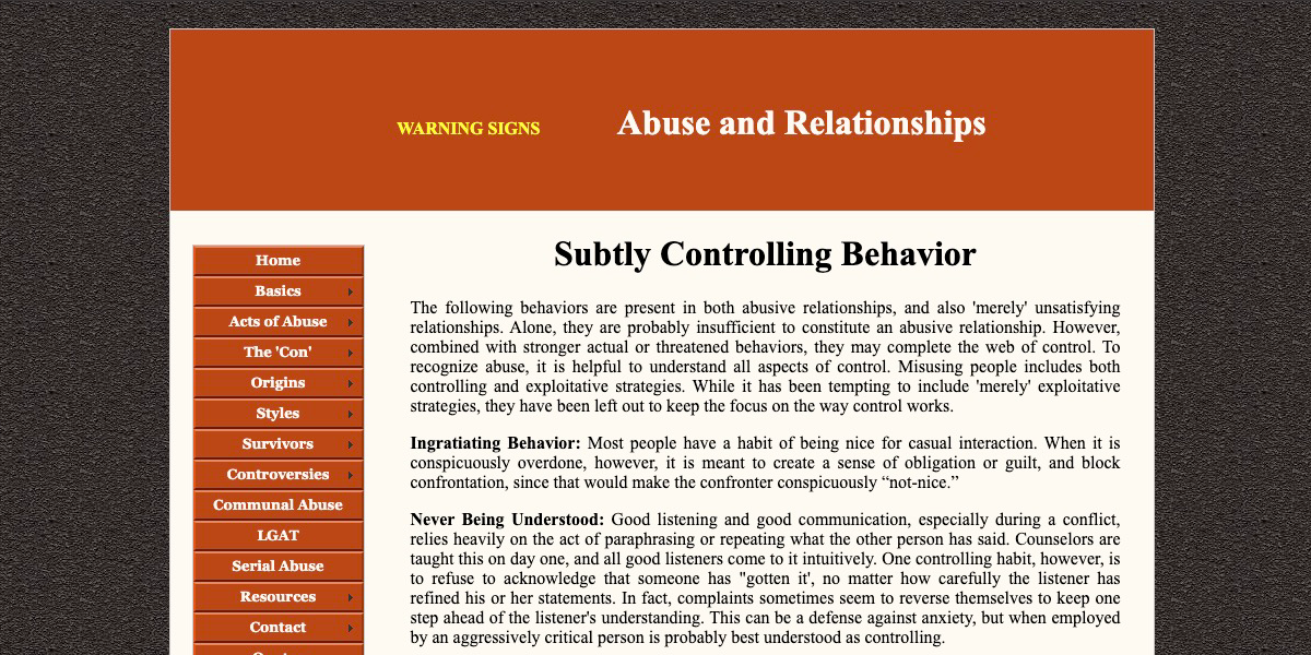 Abuse and Relationship