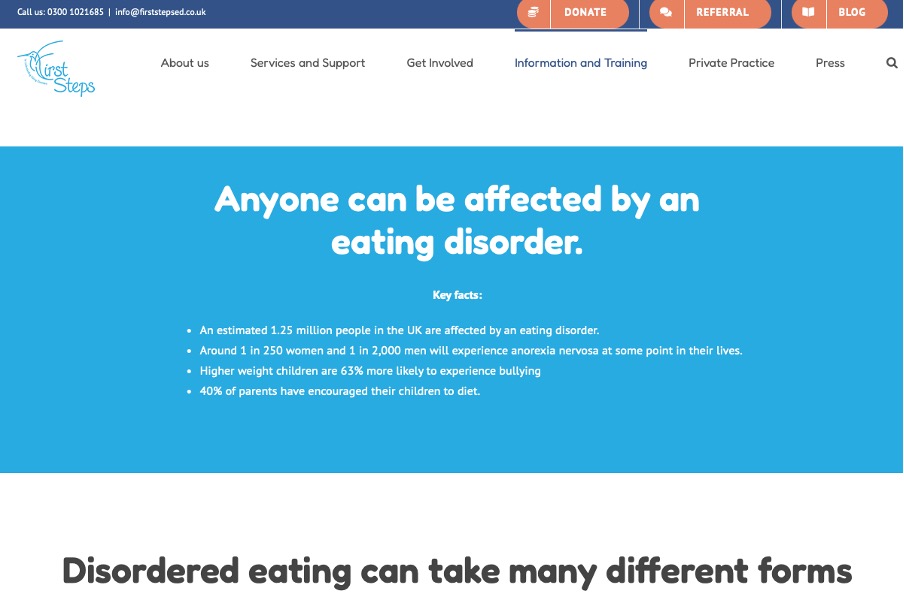 Eating Disorders - First Steps 