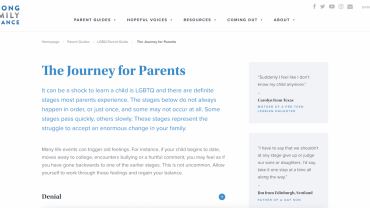 The Journey for Parents - Strong Family Alliance